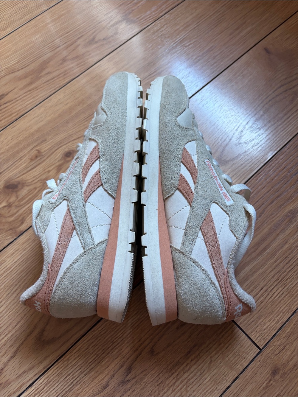 Reebok Women's Classic AZ Sneakers in Pink/Chalk - Picture 6 of 9